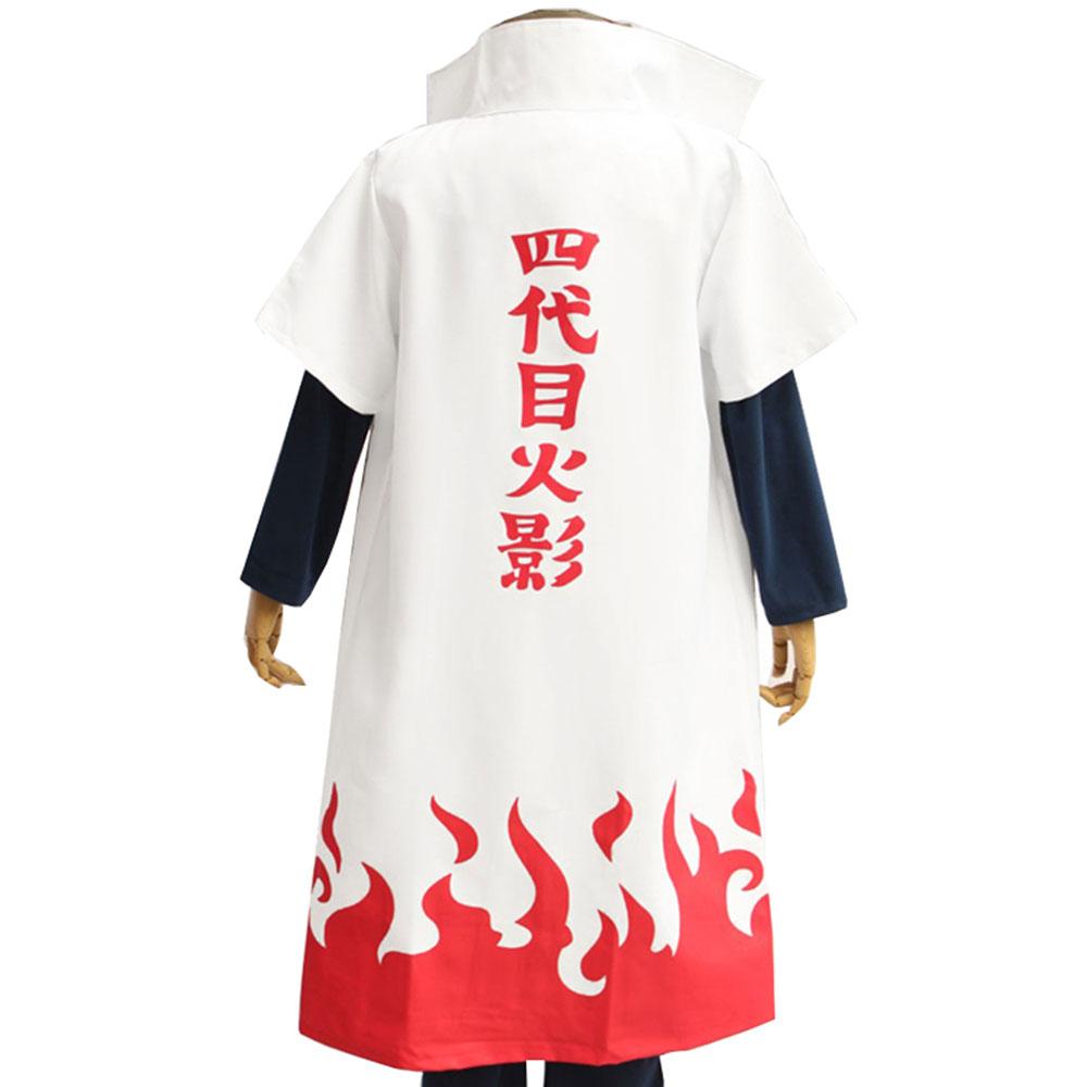 3 PCS Anime Naruto Costume 4th Hokage Cloak Cosplay With Accessories –  Jolly Costume