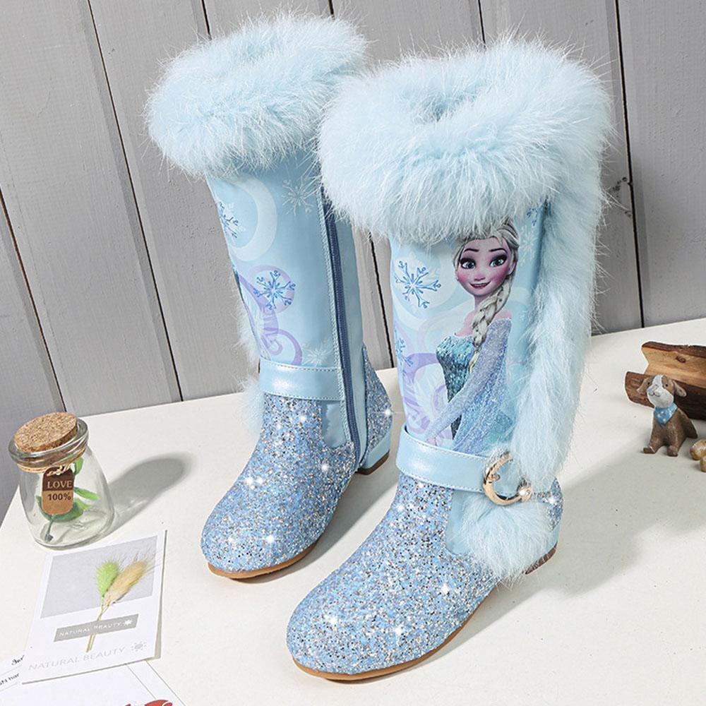 Kids Disney Frozen Costume Princess Elsa Anna Cosplay Low Heel Boots –  Jolly Costume