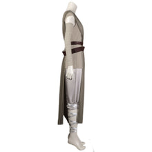 Load image into Gallery viewer, Star Wars The Rise of Skywalker Rey Full Set Cosplay Halloween Costume Brown Dress