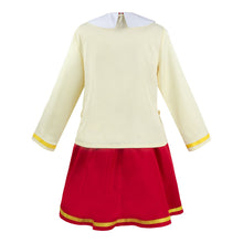 Load image into Gallery viewer, Women and Kids Spy x Family Costume Anya Forger Cosplay Red Dress with Yellow Coat with Accessories