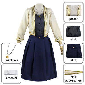 Women and Kids Spy x Family Costume Yor Forger Briar Cosplay Dress Uniform with Accessories