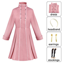 Load image into Gallery viewer, Women and Kids Spy x Family Costume Yor Forger Briar Pink Dress with Accessories