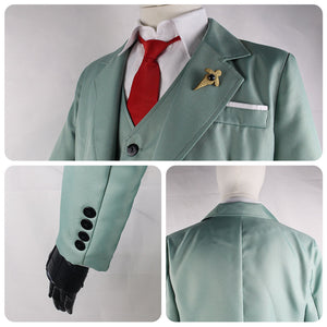 Anime Spy x Family Costume Loid Forger Cosplay full Suits with Accessories for Men and Kids