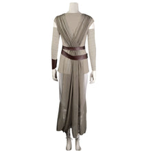 Load image into Gallery viewer, Star Wars The Rise of Skywalker Rey Full Set Cosplay Halloween Costume Brown Dress