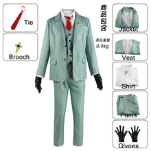 Load image into Gallery viewer, Anime Spy x Family Costume Loid Forger Cosplay full Suits with Accessories for Men and Kids