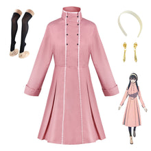 Load image into Gallery viewer, Women and Kids Spy x Family Costume Yor Forger Briar Pink Dress with Accessories