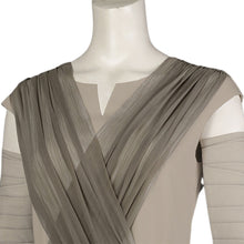 Load image into Gallery viewer, Star Wars The Rise of Skywalker Rey Full Set Cosplay Halloween Costume Brown Dress