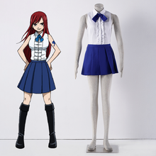 Load image into Gallery viewer, Women and Kids Fairy Tail Costume Erza Scarlet Cosplay School Uniform