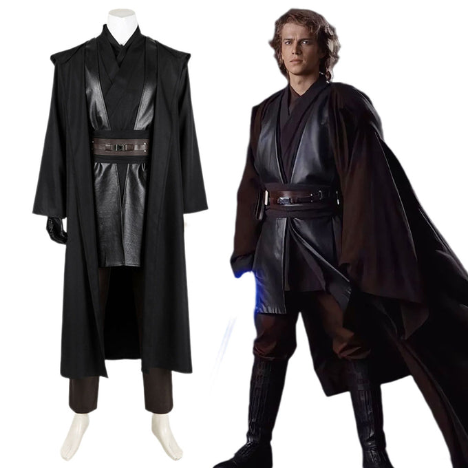 Star Wars Anakin Skywalker Black Halloween Cosplay Costume Set