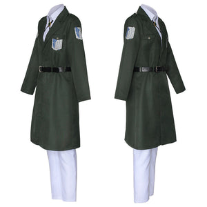 Unisex Attack On Titan Season 4 Costume Levi Eren Scout Regiment Cosplay Full Outfit