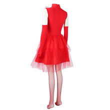 Load image into Gallery viewer, Beetlejuice Lydia Deetz Red Wedding Mini Dress Party Carnival Halloween Cosplay Costume