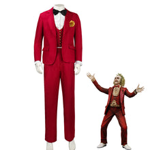 Load image into Gallery viewer, Red Tuxedo Beetlejuice Cosplay Costume for Men and Kids