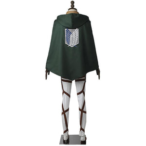 Anime Attack On Titan Costume Levi Ackerman Scout Regiment Cosplay Battle Full Outfits Costume for Men