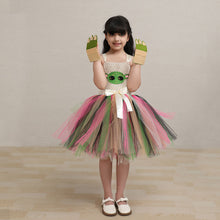 Load image into Gallery viewer, Kids Star Wars Costume Yoda Cosplay Tutu Dress Cape Suit for Halloween