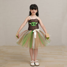 Load image into Gallery viewer, Kids Star Wars Costume Yoda Cosplay Tutu Dress Cape Suit for Halloween