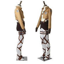 Load image into Gallery viewer, Anime Attack On Titan Costume Eren Jaeger Scout Regiment Cosplay Full Outfits with Cloak for Men