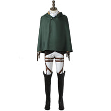 Load image into Gallery viewer, Anime Attack On Titan Costume Levi Ackerman Scout Regiment Cosplay Battle Full Outfits Costume for Men