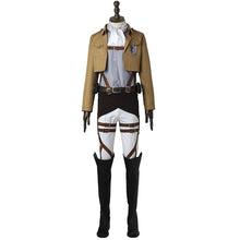 Load image into Gallery viewer, Anime Attack On Titan Costume Levi Ackerman Scout Regiment Cosplay Battle Full Outfits Costume for Men