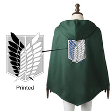 Load image into Gallery viewer, Anime Attack On Titan Costume Eren Jaeger Scout Regiment Cosplay Full Outfits with Cloak for Men