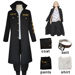 Tokyo Revengers Costume Sano Manjiro Cosplay Tokyo Manji Gang Leader Costume full Outfits Men and Kids