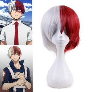 My Hero Academia Costume Todoroki Shouto Training/Gym Cosplay Outfits With Wigs Unisex