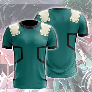 Mens Boku No Hero Academia My Hero Academia Cosplay Printed Trainning T-Shirt