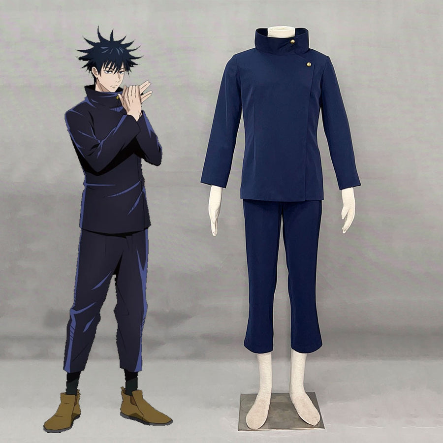 Jujutsu Kaisen Costumes Fushiguro Megumi Cosplay School Uniform Full Set for Men and Kids