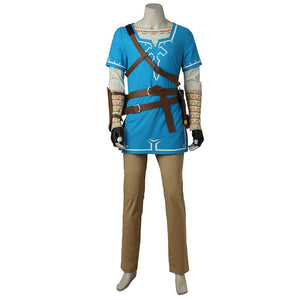 Mens The Legend Of Zelda Breath Of The Wild Link High Quality Cosplay Costume