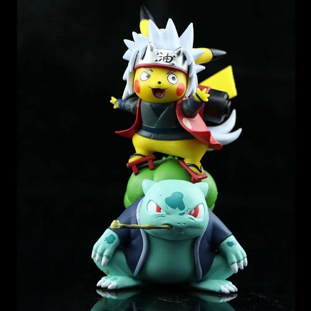 12cm Cute Chibi Naruto Figure Pikachu Cosplay Jiraiya Frog Figure Toys –  Jolly Costume