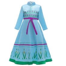 Load image into Gallery viewer, Kids Frozen Costume Princess Elsa Anna Cosplay Birthday or Party Dress With Accessories