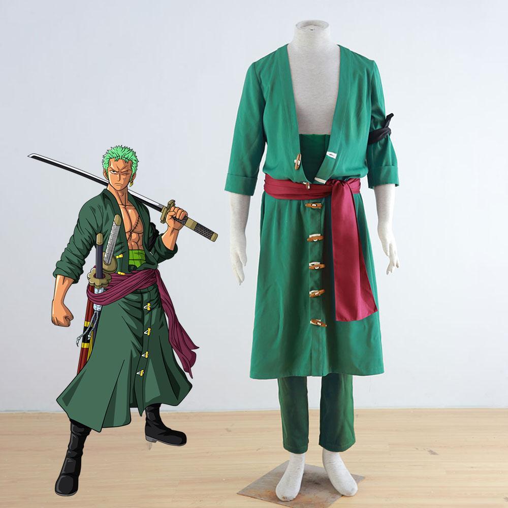 Men and Children One Piece Costume Roronoa Zoro Cosplay Sets – Jolly ...