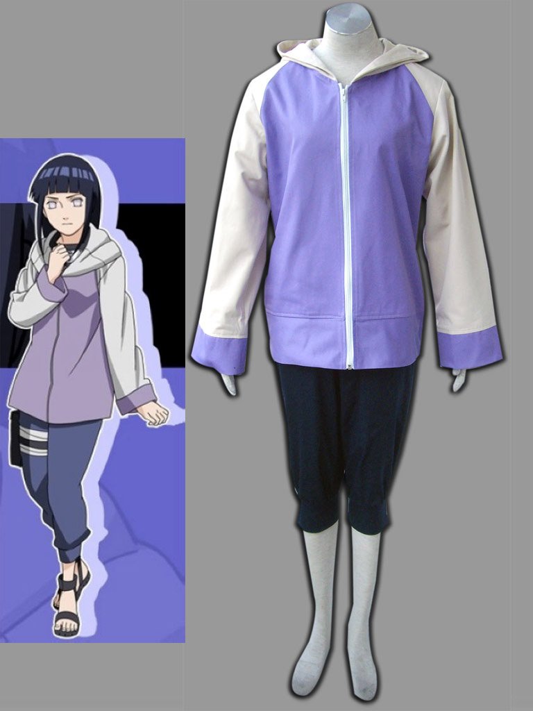 Women and Kids Naruto Shippuden Costume Hyuga Hinata 2nd Cosplay Cloth –  Jolly Costume