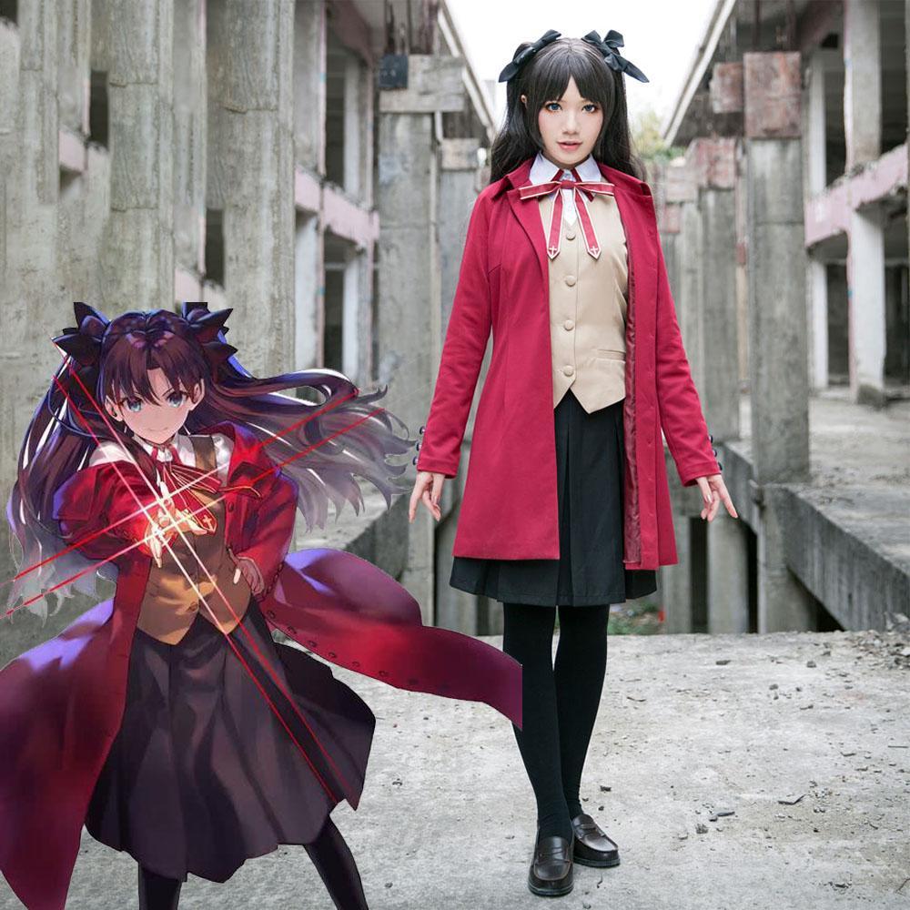 Women and Kids Fate Stay Night Costume Rin Tohsaka Cosplay School Unif –  Jolly Costume