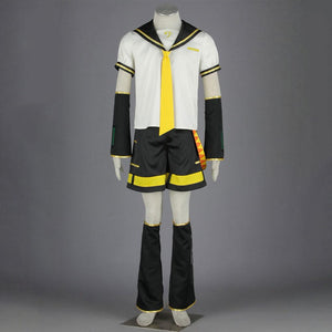 Vocaloid Costume Kagamine Rin Cosplay Set 2nd Version For Women and Kids